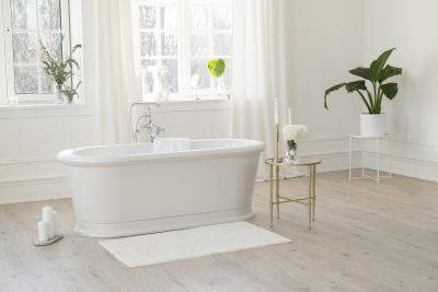Finished Bathroom with Bathtub
